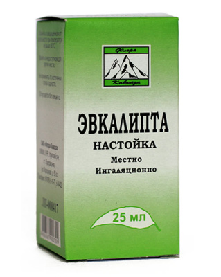 ЭВКАЛИПТА НАСТОЙКА 25МЛ/ФЛОРА КАВКАЗА/ фото в интернет-аптеке Склад Лекарств