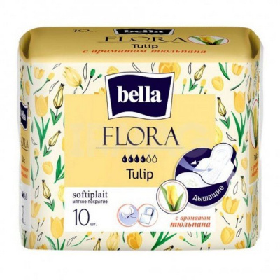 БЕЛЛА ПРОКЛАДКИ FLORA TULIP C АРОМАТОМ ТЮЛЬПАНА N10 фото в интернет-аптеке Склад Лекарств