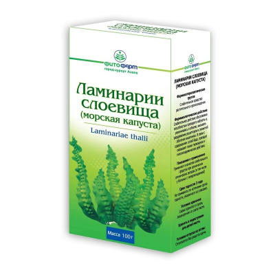 ЛАМИНАРИИ СЛОЕВИЩА КАПУСТА МОРСКАЯ 100Г/ФИТОФАРМ/ фото в интернет-аптеке Склад Лекарств