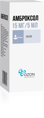АМБРОКСОЛ СИРОП 15МГ/5МЛ 100МЛ/ОЗОН/ фото в интернет-аптеке Склад Лекарств