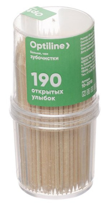 ЗУБОЧИСТКИ ДЕРЕВЯННЫЕ ОПТИЛАЙН №190 /СЕВЕРНЫЙ/ фото в интернет-аптеке Склад Лекарств