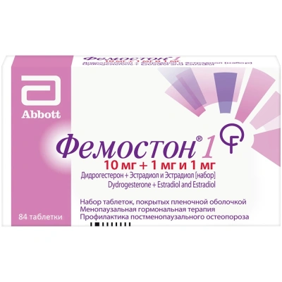 ФЕМОСТОН 1 НАБОР ТАБ П/П/О 10МГ+1МГ И 1МГ №84 фото в интернет-аптеке Склад Лекарств