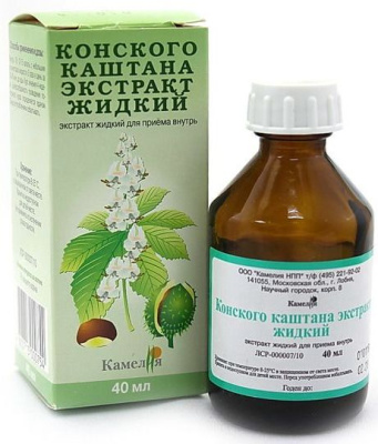 КОНСКОГО КАШТАНА ЭКСТРАКТ ЖИДКИЙ 40МЛ/КАМЕЛИЯ/ фото в интернет-аптеке Склад Лекарств
