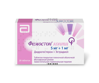 ФЕМОСТОН КОНТИ ТАБ П/П/О 5МГ/1МГ №28 фото в интернет-аптеке Склад Лекарств