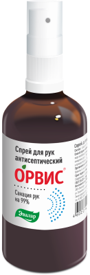 СПРЕЙ Д/РУК АНТИСЕПТИЧЕСКИЙ ОРВИС ФЛАК 100 МЛ/ЭВАЛАР/ фото в интернет-аптеке Склад Лекарств