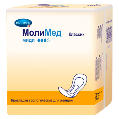 ХАРТМАНН МОЛИМЕД ПРОКЛАДКИ УРОЛОГИЧЕСКИЕ КЛАССИК МИДИ №28 Д фото в интернет-аптеке Склад Лекарств