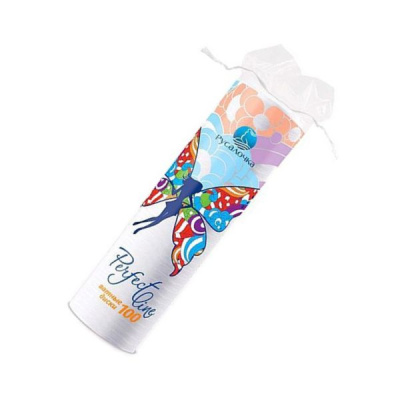 РУСАЛОЧКА ВАТНЫЕ ДИСКИ PERFECT LINE №100 фото в интернет-аптеке Склад Лекарств