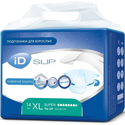АЙДИ ПОДГУЗНИКИ ДЛЯ ВЗР СЛИП СУПЕР XL №14 фото в интернет-аптеке Склад Лекарств