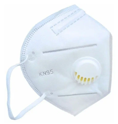МАСКА-РЕСПИРАТОР Д/ЛИЦА ЗАЩИТ С КЛАП НА РЕЗИНКАХ БЕЛАЯ KN95 №1 фото в интернет-аптеке Склад Лекарств