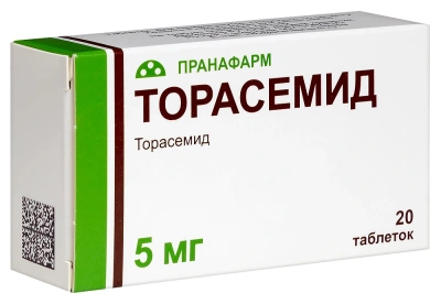 ТОРАСЕМИД ТАБ 5МГ №20/ПРАНАФАРМ/ фото в интернет-аптеке Склад Лекарств