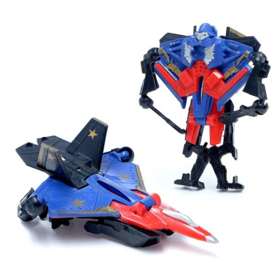 ИГРУШКА РОБОТ "ИСТРЕБИТЕЛЬ"ТРАНСОРМИРУЕТСЯ, ЦВЕТА МИКС 665087 фото в интернет-аптеке Склад Лекарств