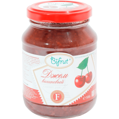 БИФРУТ ДЖЕМ ВИШНЕВЫЙ НА ФРУКТОЗЕ 300Г фото в интернет-аптеке Склад Лекарств