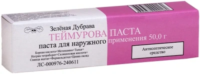 ТЕЙМУРОВА ПАСТА Д/НАРУЖН ПРИМЕНЕНИЯ 50Г/ЗЕЛЕНАЯ ДУБРАВА/ фото в интернет-аптеке Склад Лекарств