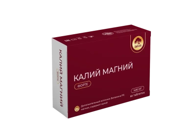 КАЛИЙ МАГНИЙ ФОРТЕ 1400МГ ТАБ П/О №60/ЭЙVА/ЭЙВА/ фото в интернет-аптеке Склад Лекарств