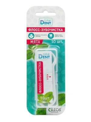 ОЛЕОС ФЛОСС-ЗУБОЧИСТКА TIME DEMT №10 МЯТА фото в интернет-аптеке Склад Лекарств