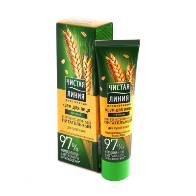 ЧИСТАЯ ЛИНИЯ КРЕМ НОЧНОЙ ПИТАТЕЛЬНЫЙ Д/СУХОЙ КОЖИ 40МЛ фото в интернет-аптеке Склад Лекарств