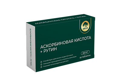 АСКОРБИНОВАЯ КИСЛОТА+РУТИН 360МГ ТАБ №50/ЭЙVА/ЭЙВА/