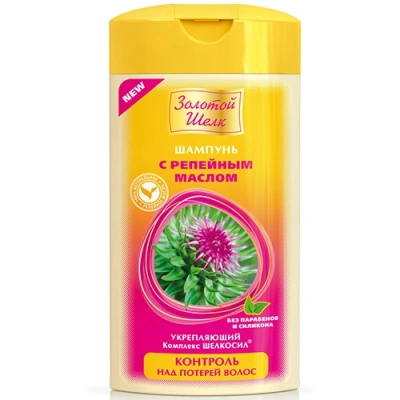 ЗОЛОТОЙ ШЕЛК ШАМПУНЬ КОНТРОЛЬ НАД ПОТЕРЕЙ ДЛЯ ОКРАШЕННЫХ ВОЛОС 250МЛ фото в интернет-аптеке Склад Лекарств