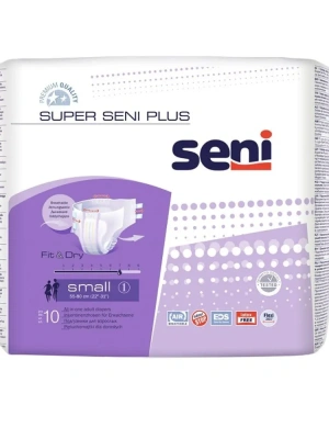 СЕНИ ПОДГУЗНИКИ ДЛЯ ВЗР СУПЕР ПЛЮС ЭЙР S №10 55-80СМ Д фото в интернет-аптеке Склад Лекарств