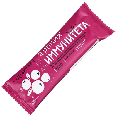 БАТОНЧИК БИОИННОВАЦИИ АРОНИЯ ДЛЯ ИММУНИТЕТА 25Г фото в интернет-аптеке Склад Лекарств