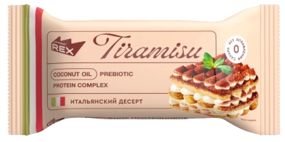 ПРОТЕИН РЕКС ПИРОЖНОЕ ПРОТЕИНОВОЕ ТИРАМИСУ Б/С 40Г фото в интернет-аптеке Склад Лекарств