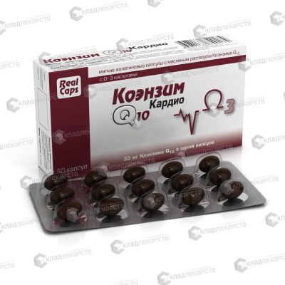 КОЭНЗИМ Q10 КАРДИО КАПС №30/РЕАЛКАПС/ фото в интернет-аптеке Склад Лекарств
