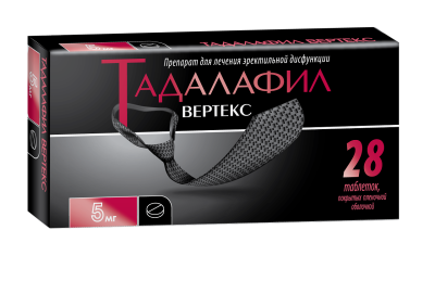 ТАДАЛАФИЛ ТАБ П/О 5МГ №28/ВЕРТЕКС/ фото в интернет-аптеке Склад Лекарств