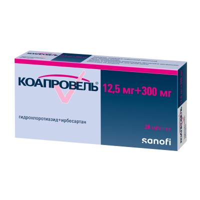 КОАПРОВЕЛЬ ТАБ П/О 300МГ/12,5МГ №28 фото в интернет-аптеке Склад Лекарств