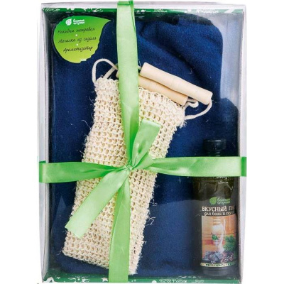 БАННЫЕ ШТУЧКИ НАБОР ПОДАРОЧНЫЙ НАКИДКА МОЧАЛКА АРОМАТИЗАТОР ВКУСНЫЙ ПАР 34206 фото в интернет-аптеке Склад Лекарств