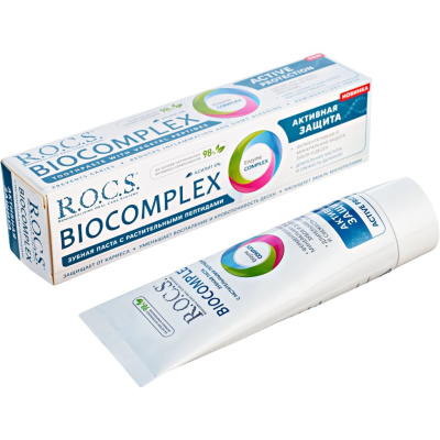 РОКС З/ПАСТА БИОКОМПЛЕКС АКТИВНАЯ ЗАЩИТА 94Г фото в интернет-аптеке Склад Лекарств