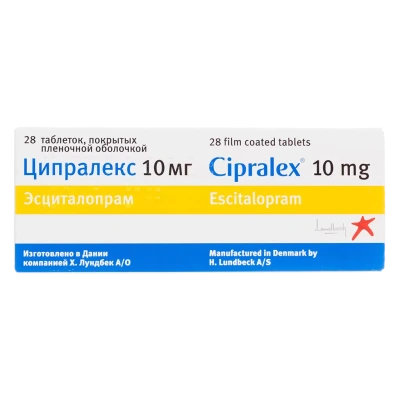 ЦИПРАЛЕКС ТАБ П/О 10МГ №28 фото в интернет-аптеке Склад Лекарств
