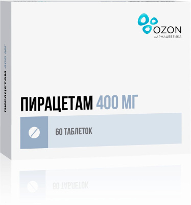 ПИРАЦЕТАМ ТАБ П/О 400МГ №60/ОЗОН/ фото в интернет-аптеке Склад Лекарств