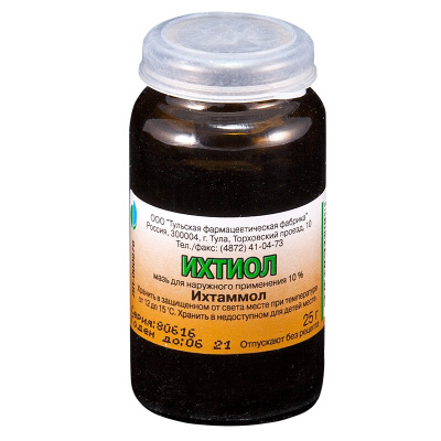 ИХТИОЛ МАЗЬ 10% 25Г/ТУЛЬСКАЯ/ фото в интернет-аптеке Склад Лекарств