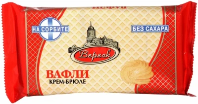 ВЕРЕСК ВАФЛИ КРЕМ-БРЮЛЕ НА СОРБИТЕ 105Г фото в интернет-аптеке Склад Лекарств