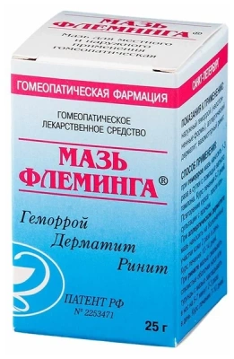 ФЛЕМИНГА МАЗЬ ГОМЕОПАТ 25Г фото в интернет-аптеке Склад Лекарств
