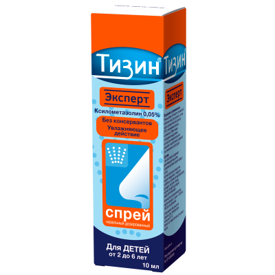 ТИЗИН ЭКСПЕРТ СПРЕЙ НАЗ ДЕТИ 2-6ЛЕТ 10МЛ фото в интернет-аптеке Склад Лекарств