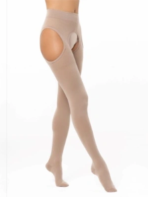 ЧУЛКИ УНИВЕРСАЛ ЖЕНСКИЕ С ПОЯСОМ С ЗАКРЫТЫМ НОСКОМ КЛАСС 1/РАЗМЕР УНИВЕРСАЛЬНЫЙ/БЕЖЕВЫЙ фото в интернет-аптеке Склад Лекарств