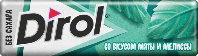ДИРОЛ ЖЕВ РЕЗИНКА МЯТА/МЕЛИССА 13,6Г №10 фото в интернет-аптеке Склад Лекарств