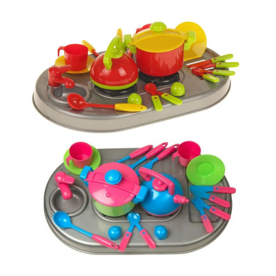 ИГРУШКА НАБОР ПОСУДЫ ПЛИТА С АКСЕССУАРАМИ фото в интернет-аптеке Склад Лекарств