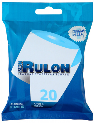 БУМАГА ТУАЛЕТНАЯ ВЛАЖНАЯ МОН РУЛОН №20 фото в интернет-аптеке Склад Лекарств
