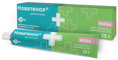 Д-ПАНТЕНОЛ НОВАТЕНОЛ МАЗЬ 5% 25Г/ЭГИС/ фото в интернет-аптеке Склад Лекарств
