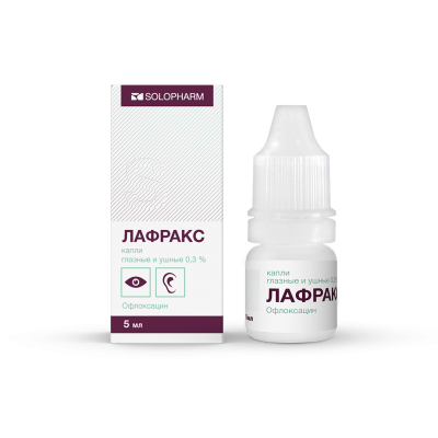 ЛАФРАКС КАПЛИ ГЛАЗНЫЕ И УШНЫЕ 0,3% 5МЛ/ГРОТЕКС/ фото в интернет-аптеке Склад Лекарств