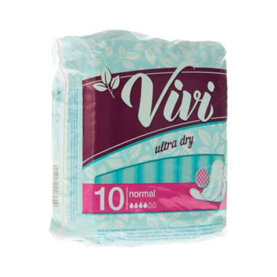 ВИВИ ПРОКЛАДКИ ЖЕНСКИЕ УЛЬТРА НОРМАЛ ДРАЙ №10 фото в интернет-аптеке Склад Лекарств