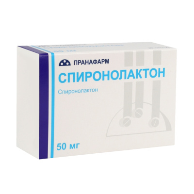 СПИРОНОЛАКТОН КАПС 50МГ №30/ПРАНАФАРМ/ фото в интернет-аптеке Склад Лекарств