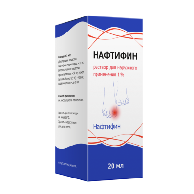 НАФТИФИН Р-Р Д/НАРУЖ ПРИМЕНЕНИЯ 1% 20МЛ/ТУЛЬСКАЯ/ фото в интернет-аптеке Склад Лекарств