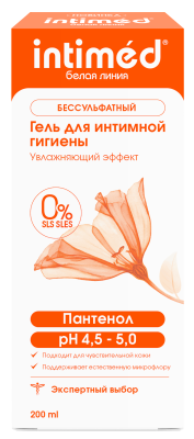 ИНТИМЕД ГЕЛЬ ДЛЯ ИНТИМНОЙ ГИГИЕНЫ УВЛ ЭФФЕКТ 200МЛ  фото в интернет-аптеке Склад Лекарств
