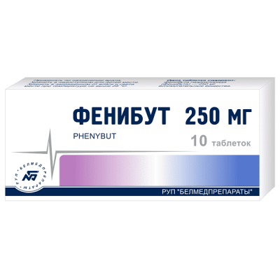ФЕНИБУТ ТАБ 250МГ №10/БЕЛМЕДПРЕПАРАТЫ/ фото в интернет-аптеке Склад Лекарств