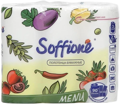 СОФФИОНЕ MENU 2-P ПОЛОТЕНЦЕ БУМАЖНОЕ фото в интернет-аптеке Склад Лекарств