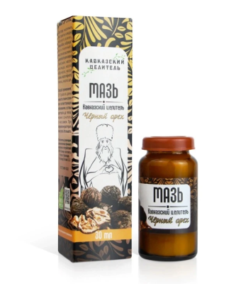 МАЗЬ ЧЕРНЫЙ ОРЕХ СТЕКЛО 30МЛ/КАВКАЗСКИЙ ЦЕЛИТЕЛЬ/ фото в интернет-аптеке Склад Лекарств