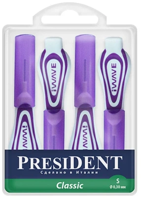 ПРЕЗИДЕНТ ЁРШИКИ МЕЖЗУБНЫЕКЛАССИК S 0.3MM №4 фото в интернет-аптеке Склад Лекарств